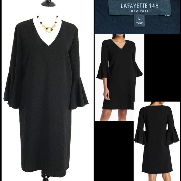Lafayette 148 New York Dresses & Skirts - Lafayette 148 New York Holly Bell-Sleeve Shift Dress.